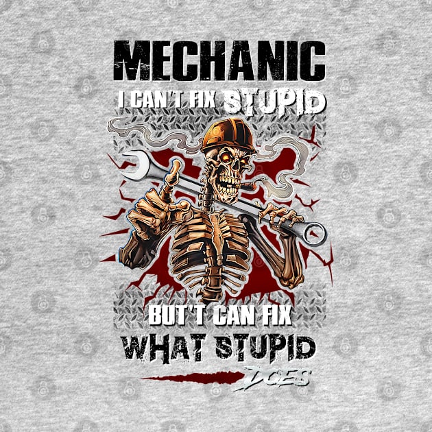 Mechanic I can't fix stupid, but cant fix what stupid dose. by designathome